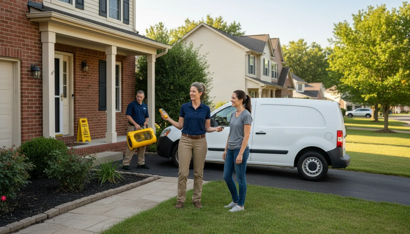 Residential water damage restoration in Ferguson, NC